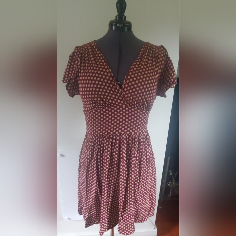 Trashy Diva Wine Dots Camilla Size 10 - Picture 4 of 7